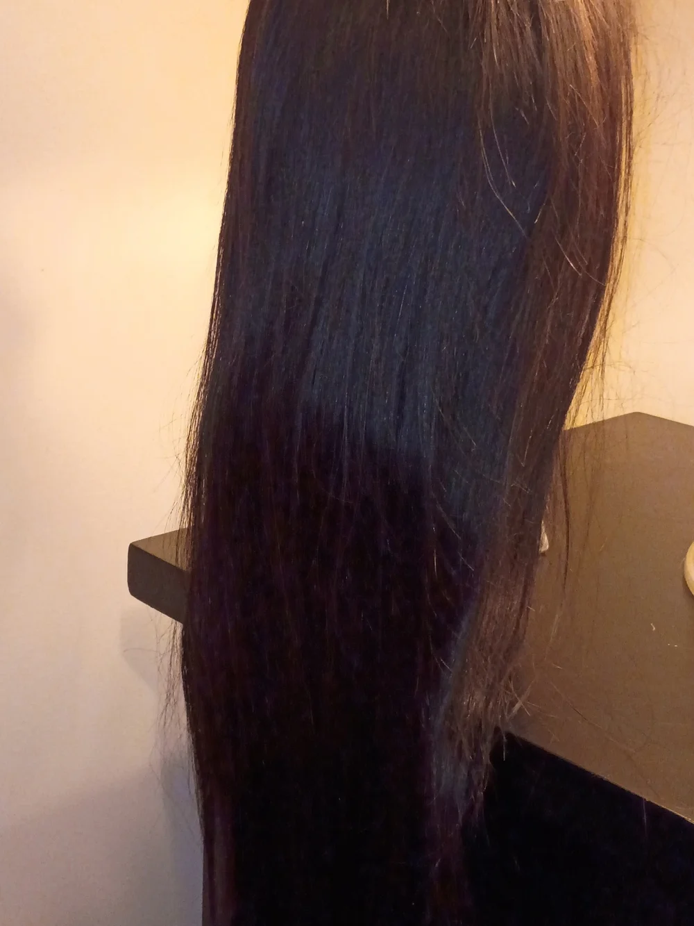 Black Lace Front Wig with Adjustable Strap - Unbranded
